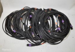 10 x DMX 10m 3 pin cables