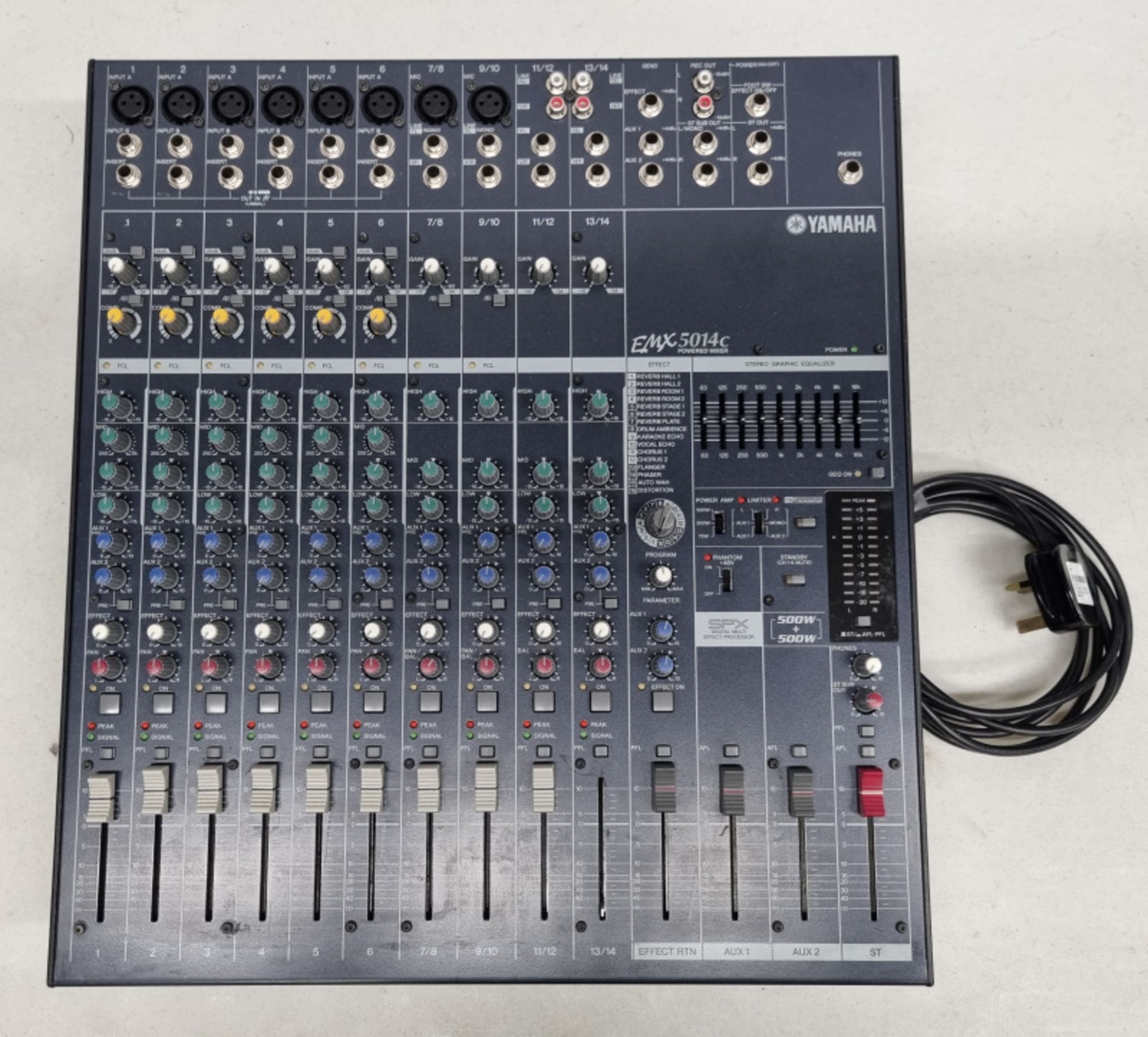 Yamaha EMX 5014C mixer in flight case