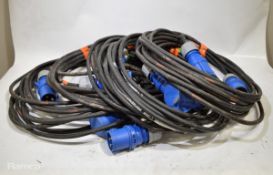 5 x 16a 10m extension cables
