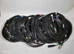 20 x DMX 10m 3 pin cables