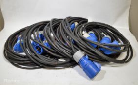 5 x 16a extention cables- 1 x 5m, 4 x 10m