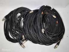 10 x XLR 3 pin 10m cables