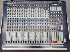 Soundcraft GB4 16 channel mixer in flight case