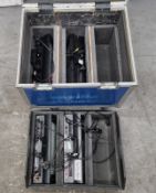 4 x Zoom Stagebox LED lights in flight case