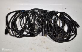 10 x 1.5m DMX 5 pin cables