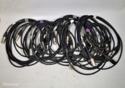 11 x XLR 3 pin cables