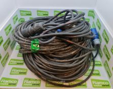 5 x 16a 20m extension cables, 1 x 16a 10m extension cable