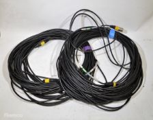 2 x DMX 3 pin 50m cables
