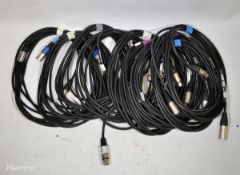 11 x XLR 3 pin cables