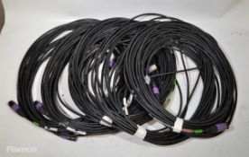 5 x DMX 3 pin 20m cables