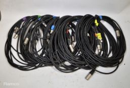 10 x XLR 3 pin cables