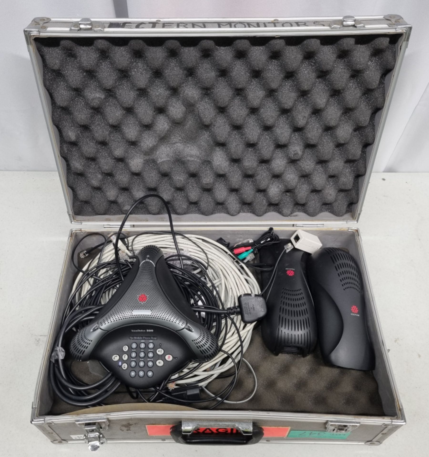 Polycom Conference Phone in flight case