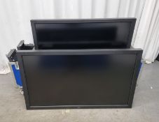 2 x NEC LCDV551 55 inch LCD Display in flight case