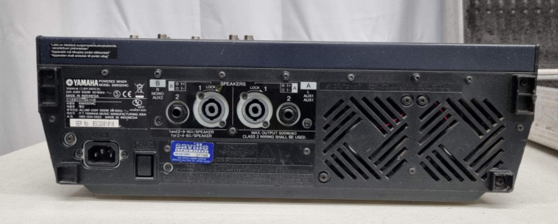 Yamaha EMX 5014C Mixer in flight case - Image 3 of 4