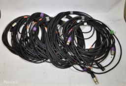 9 x DMX 3 pin cables