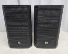 2 x EVZLX-12P speakers