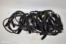 15 x 1.5m DMX 5 pin cables