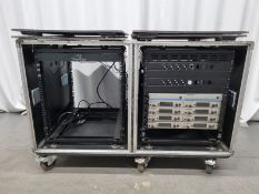Sennheiser rack in flight case to include- 8 x Sennheiser ew 300 G3 true diversity receivers