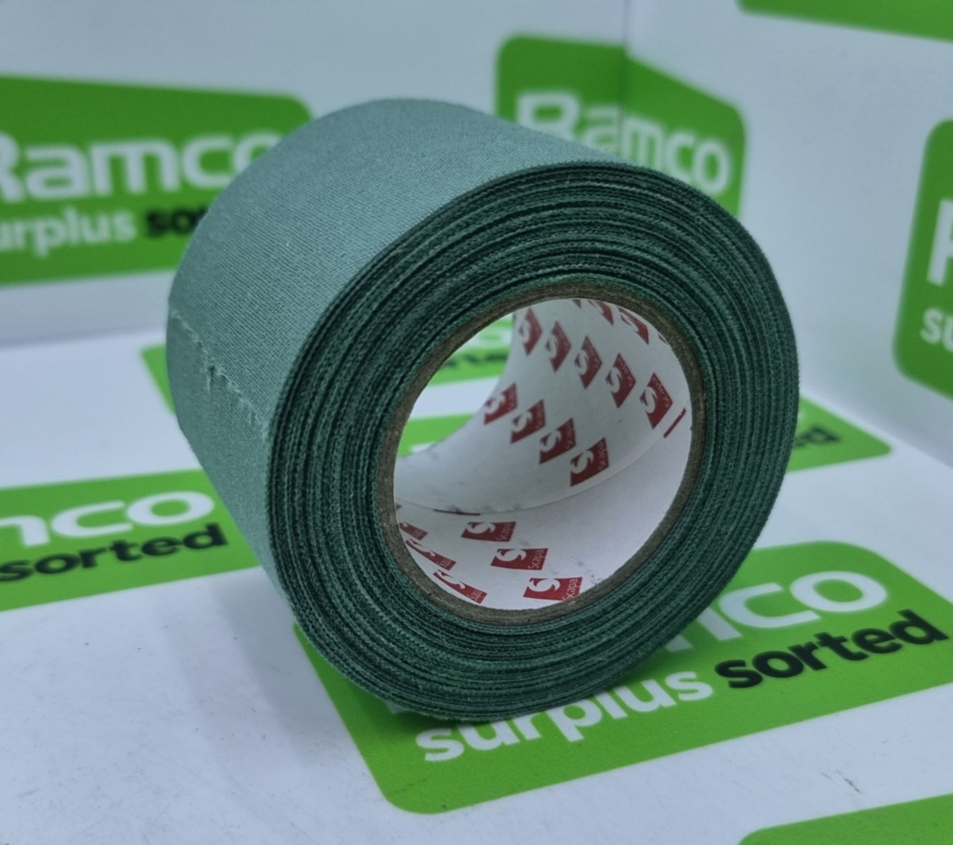 Scapa Pro Cloth Adhesive Tape - Olive Green - 50mm x 10m - 96 rolls per box - 22 boxes - Image 3 of 4