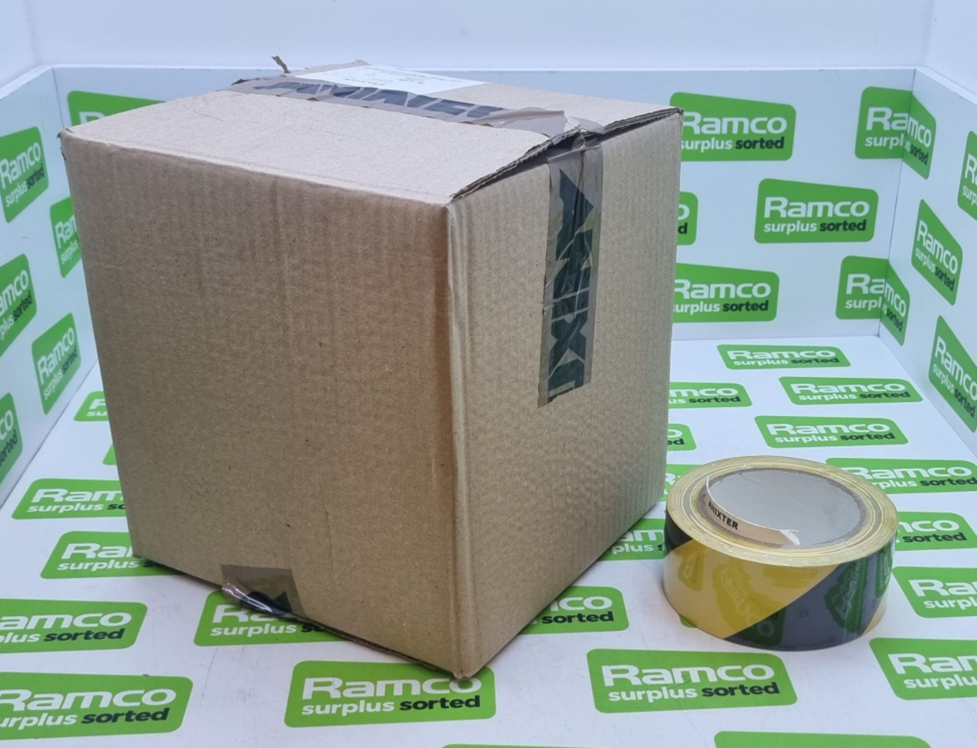 Anixter Black & Yellow Flagging Tape - W50mm x L33m - 6 rolls per box - 80 boxes