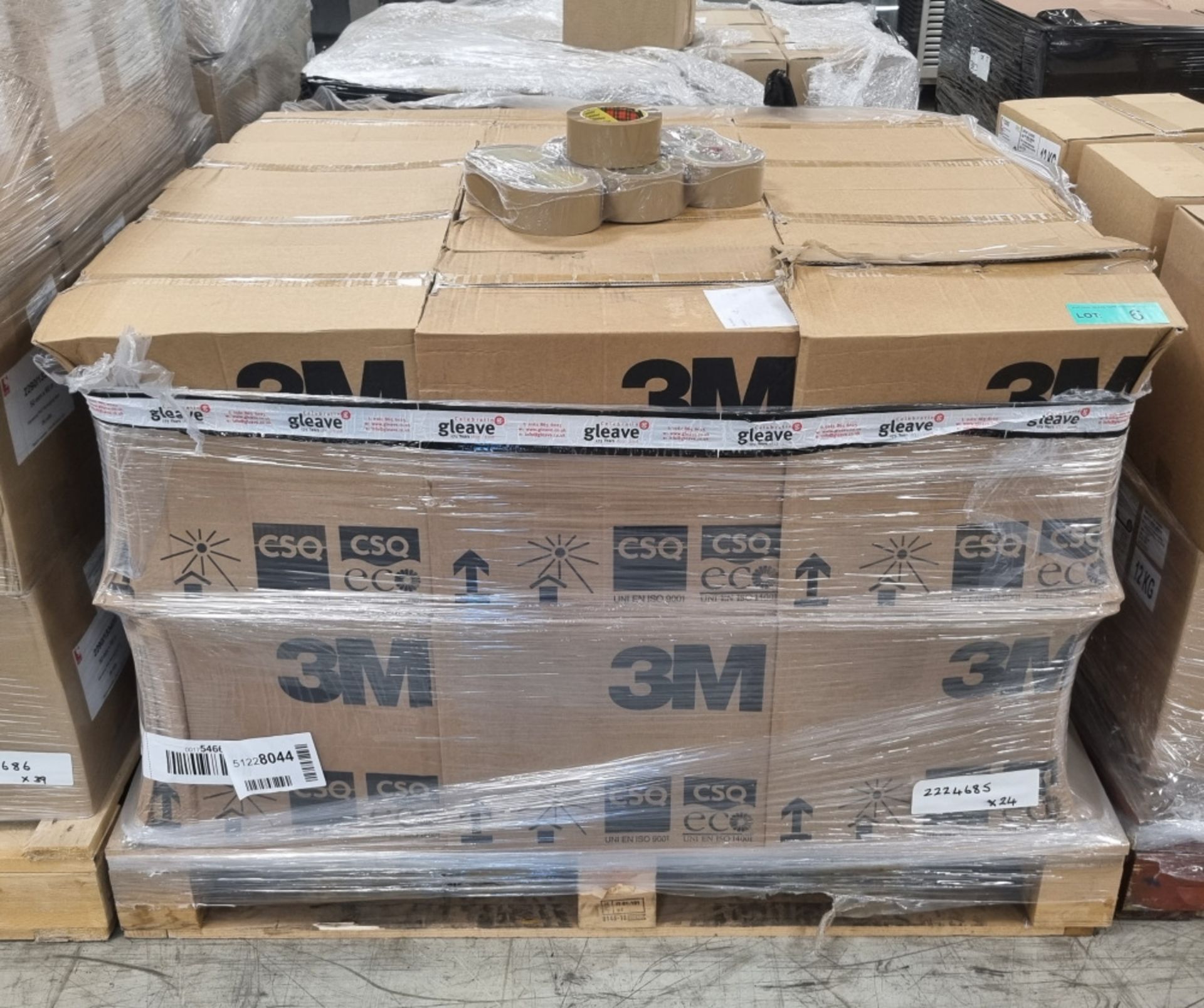 3M Scotch Pressure Sensitive Brown Box Sealing Tape - W50mm x L66m - 36 rolls per box - 24 boxes - Image 5 of 5