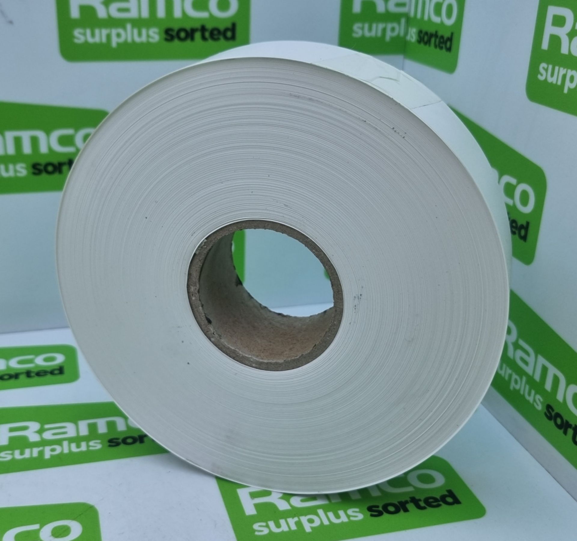 PVC White Non Adhesive Tape - 38mm x 0.2 x 100m - 16 rolls per box - 27 boxes - Image 3 of 5