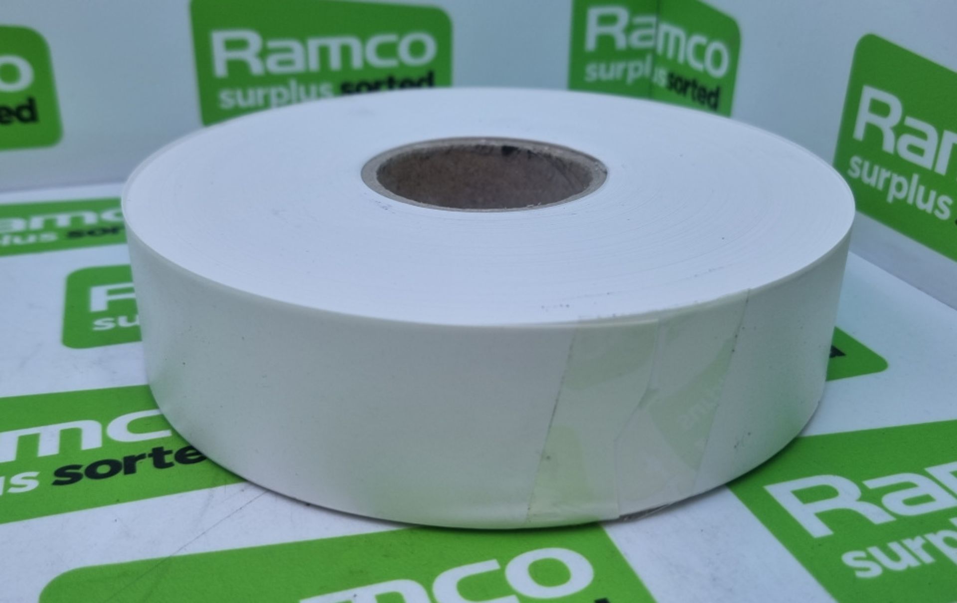 PVC White Non Adhesive Tape - 38mm x 0.2 x 100m - 16 rolls per box - 27 boxes - Image 2 of 5