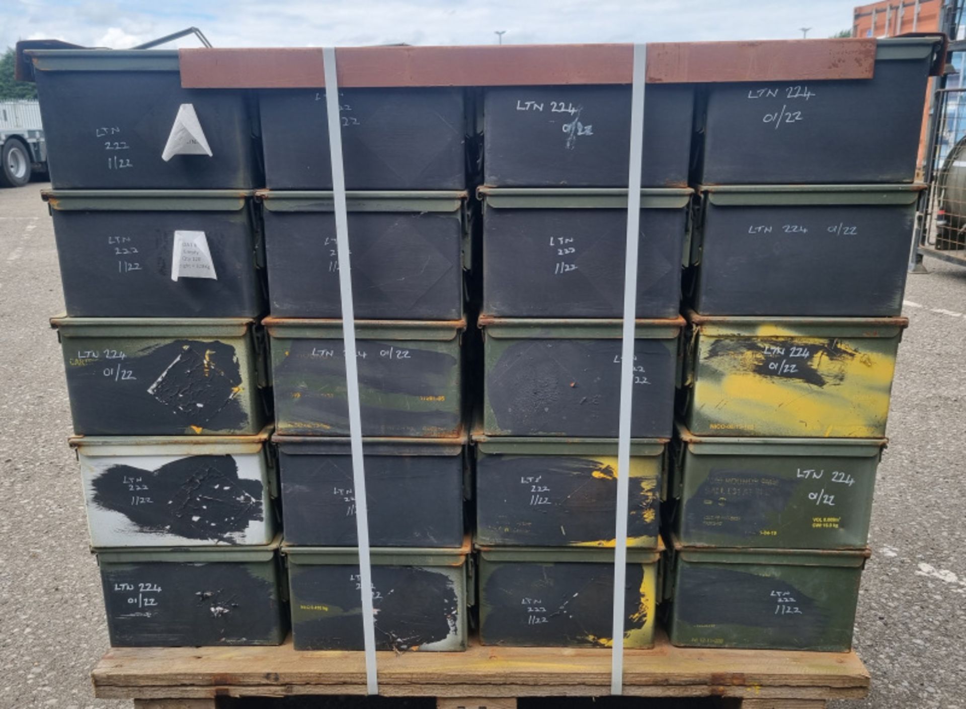 1x Pallet of M2A1 ammo containers - total quantity 120 - Image 3 of 11