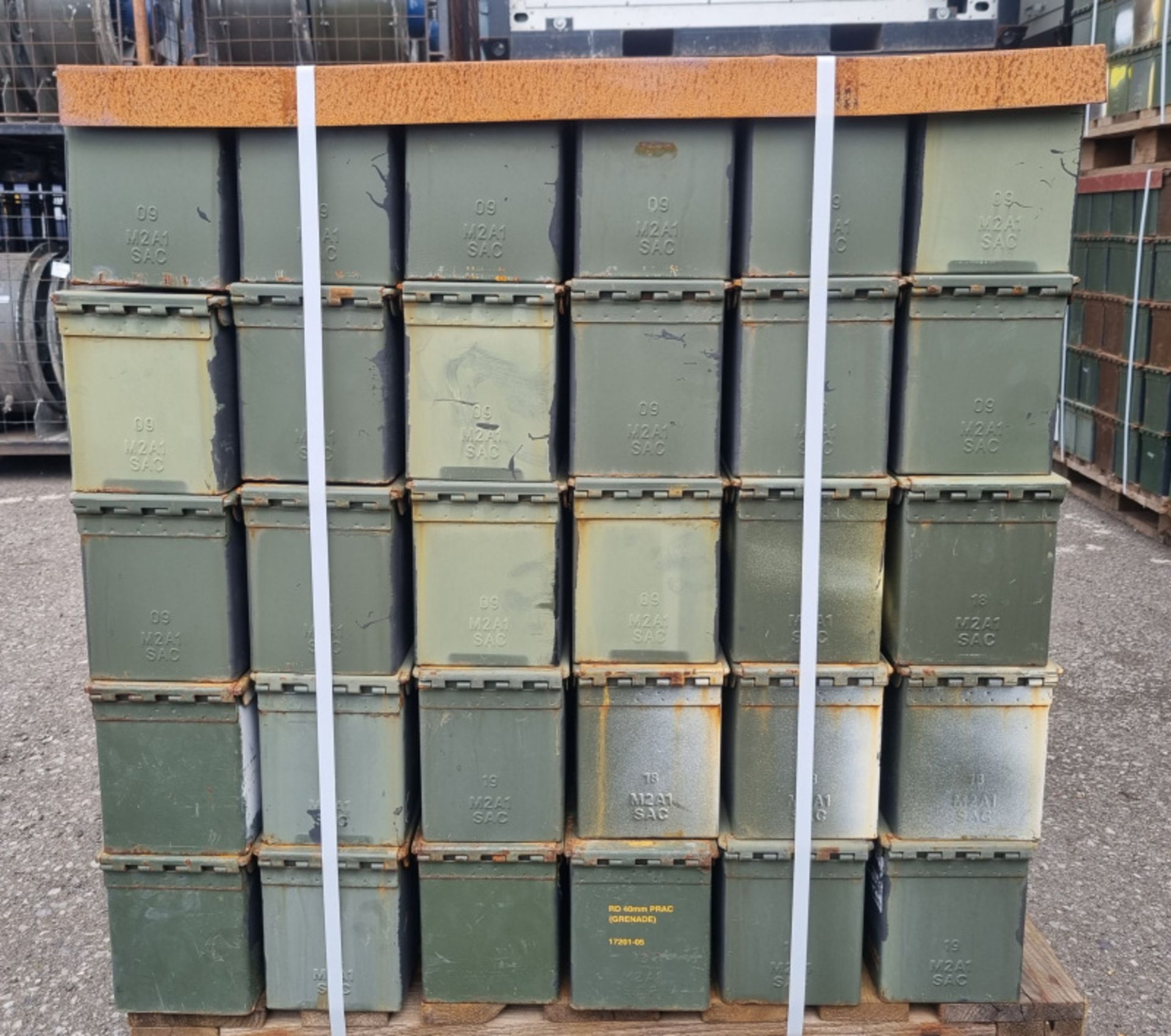 48x Pallets of M2A1 ammo containers - total quantity 5760 - Image 2 of 11