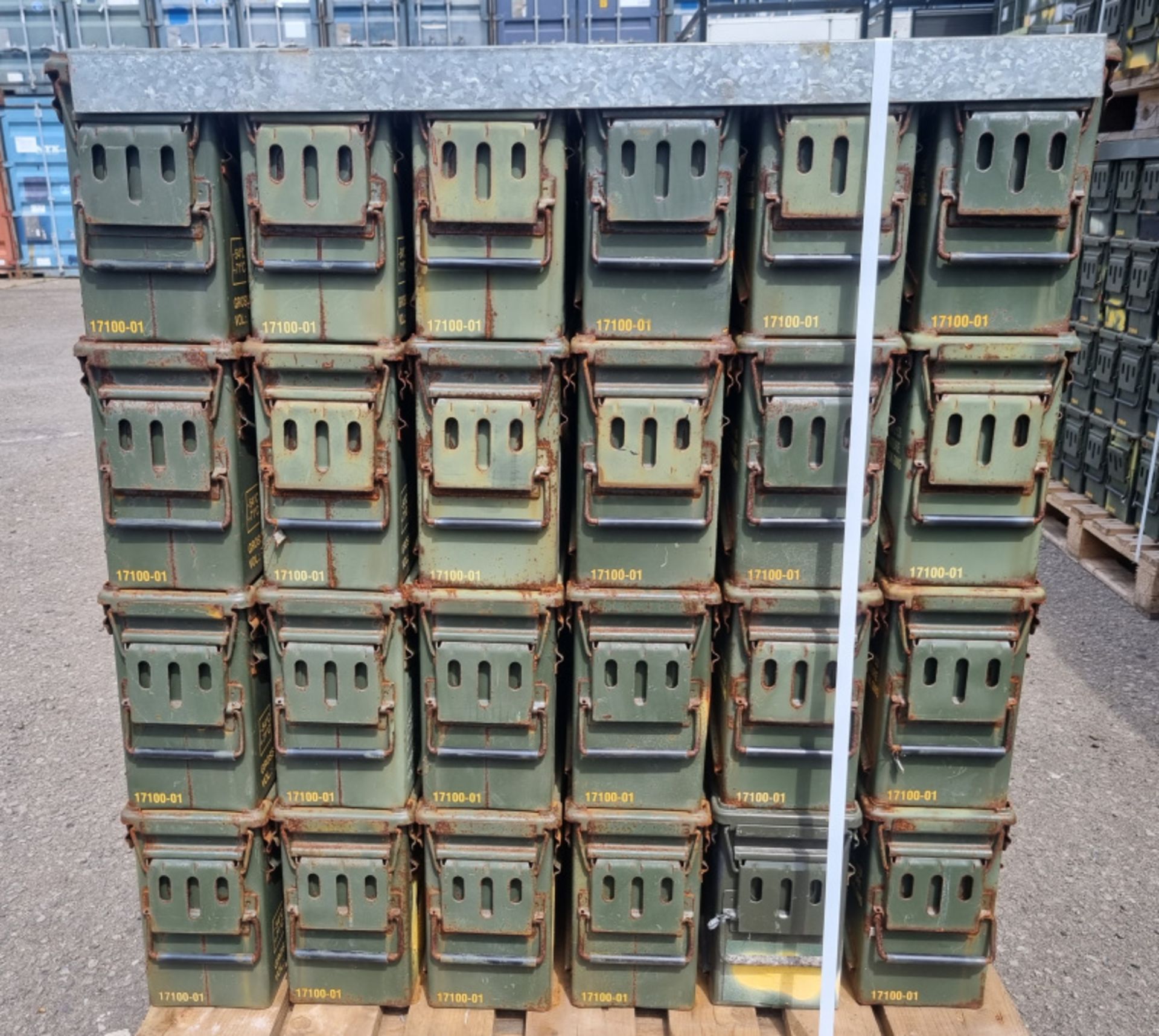 48x Pallets of PA120 ammo containers - total quantity 2688