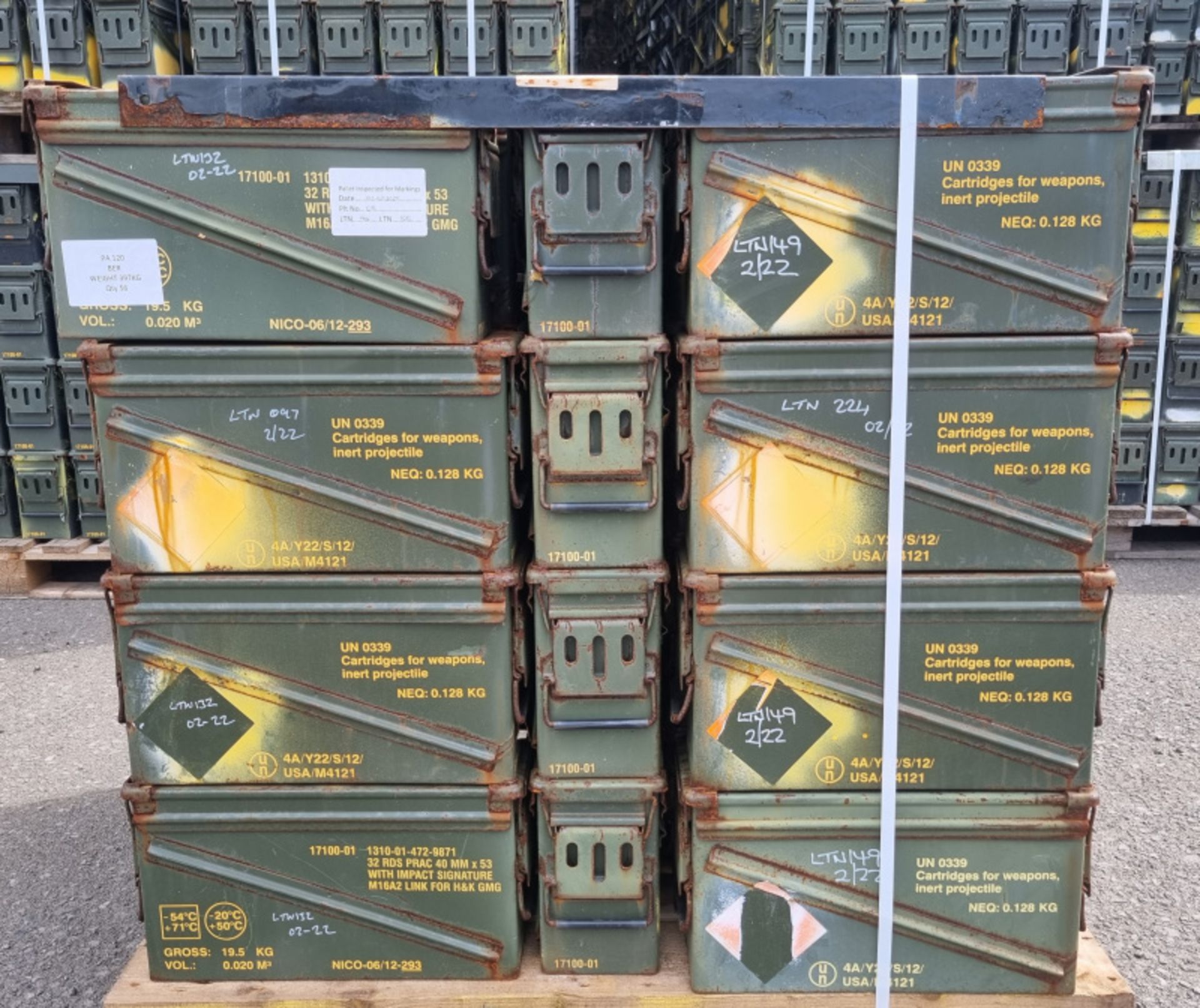 48x Pallets of PA120 ammo containers - total quantity 2688 - Image 2 of 13