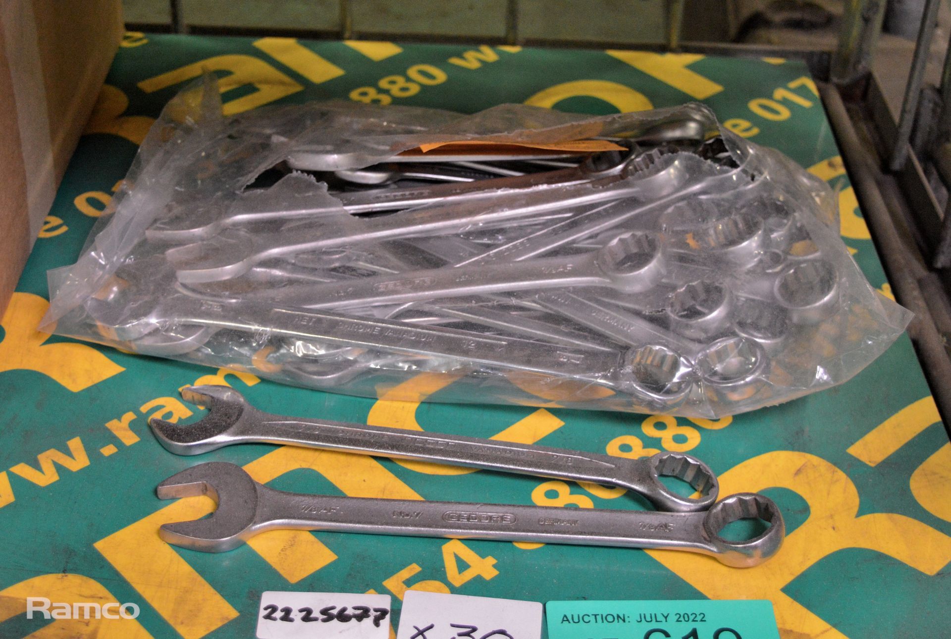 30x Combination Spanners - various sizes as per pictures