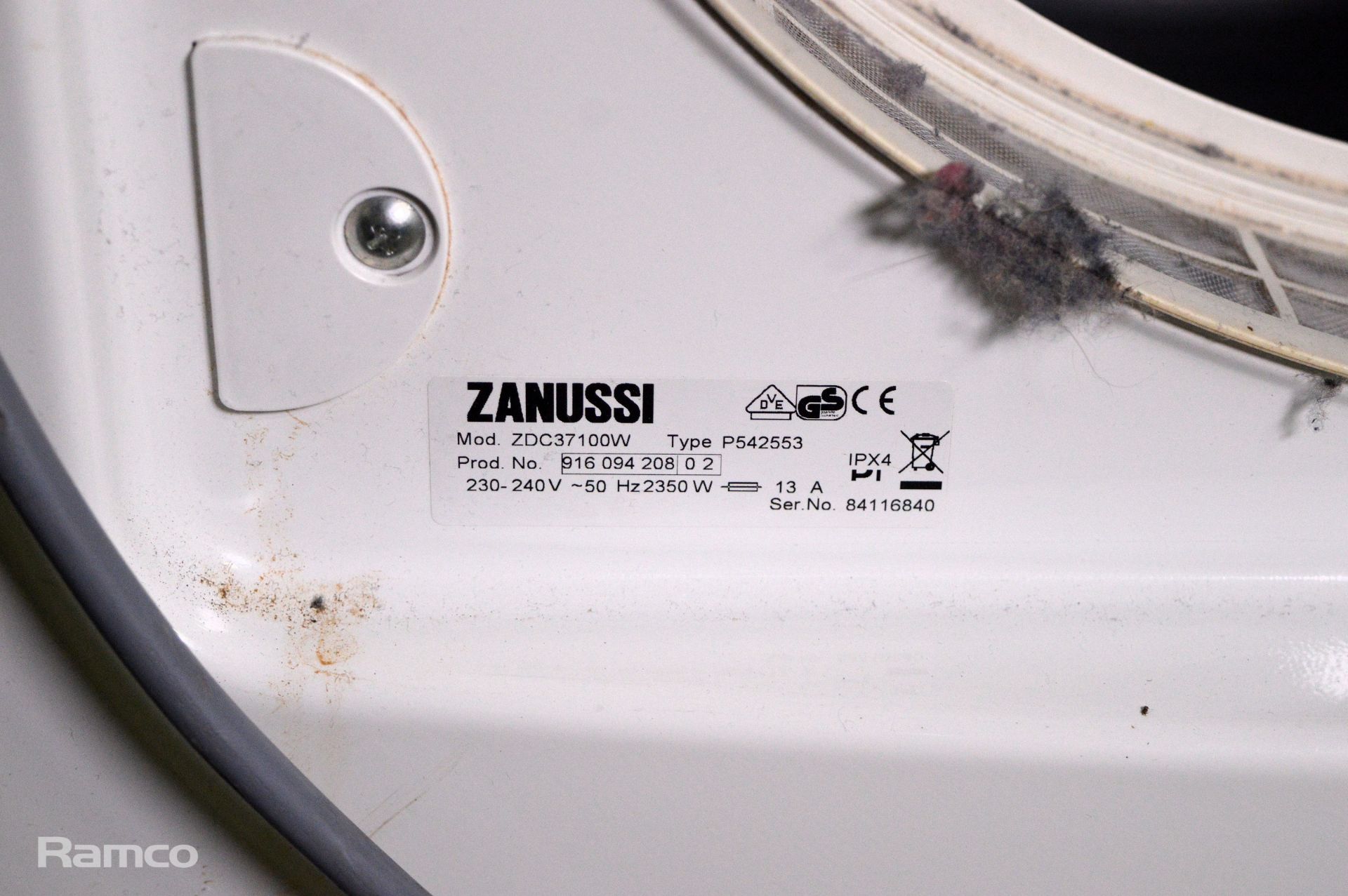 Zanussi 7kg time control dryer - Image 3 of 4