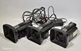 3x Sony HDR-CX730 Handycams 24.1megapixel