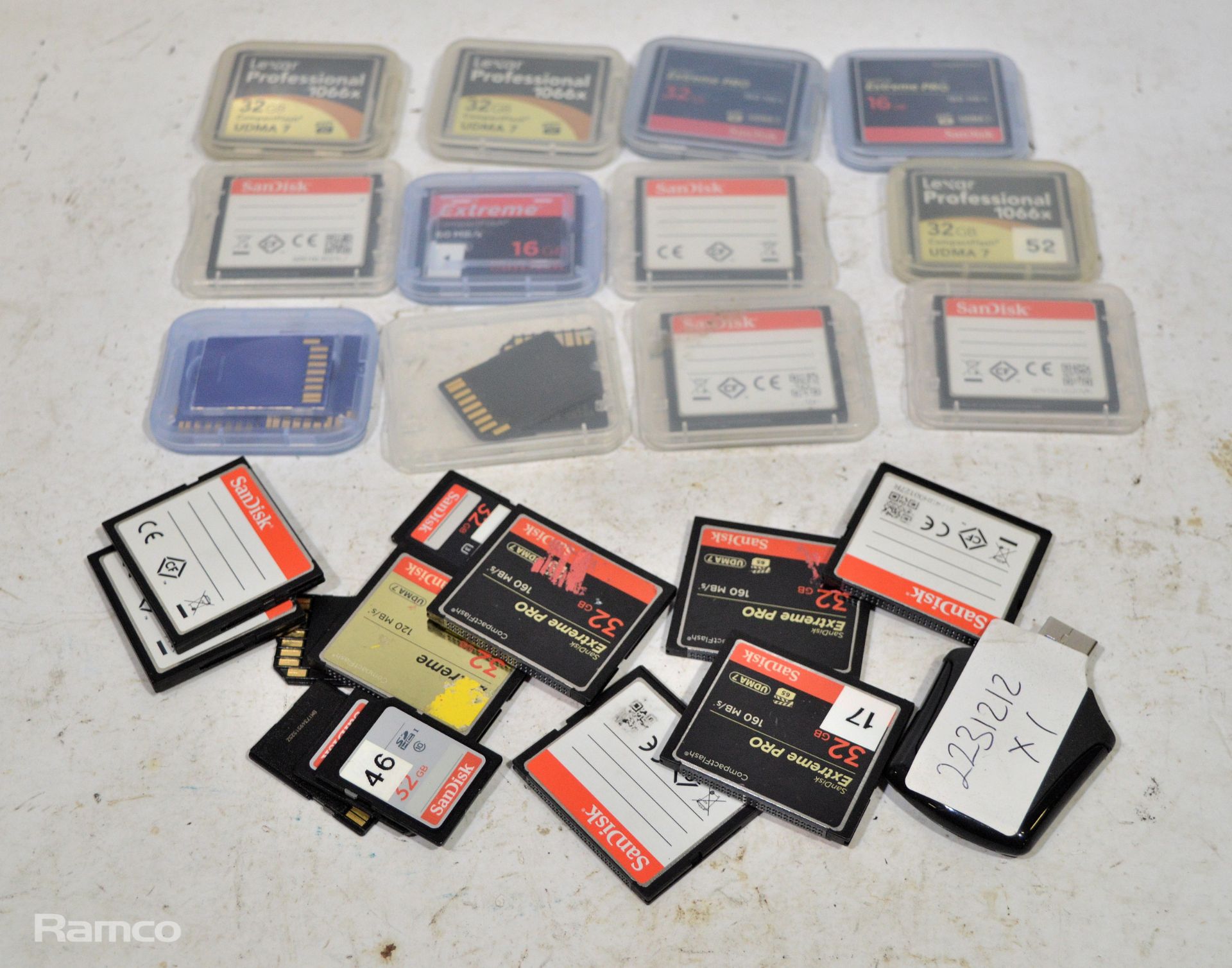 23x Various Memory cards