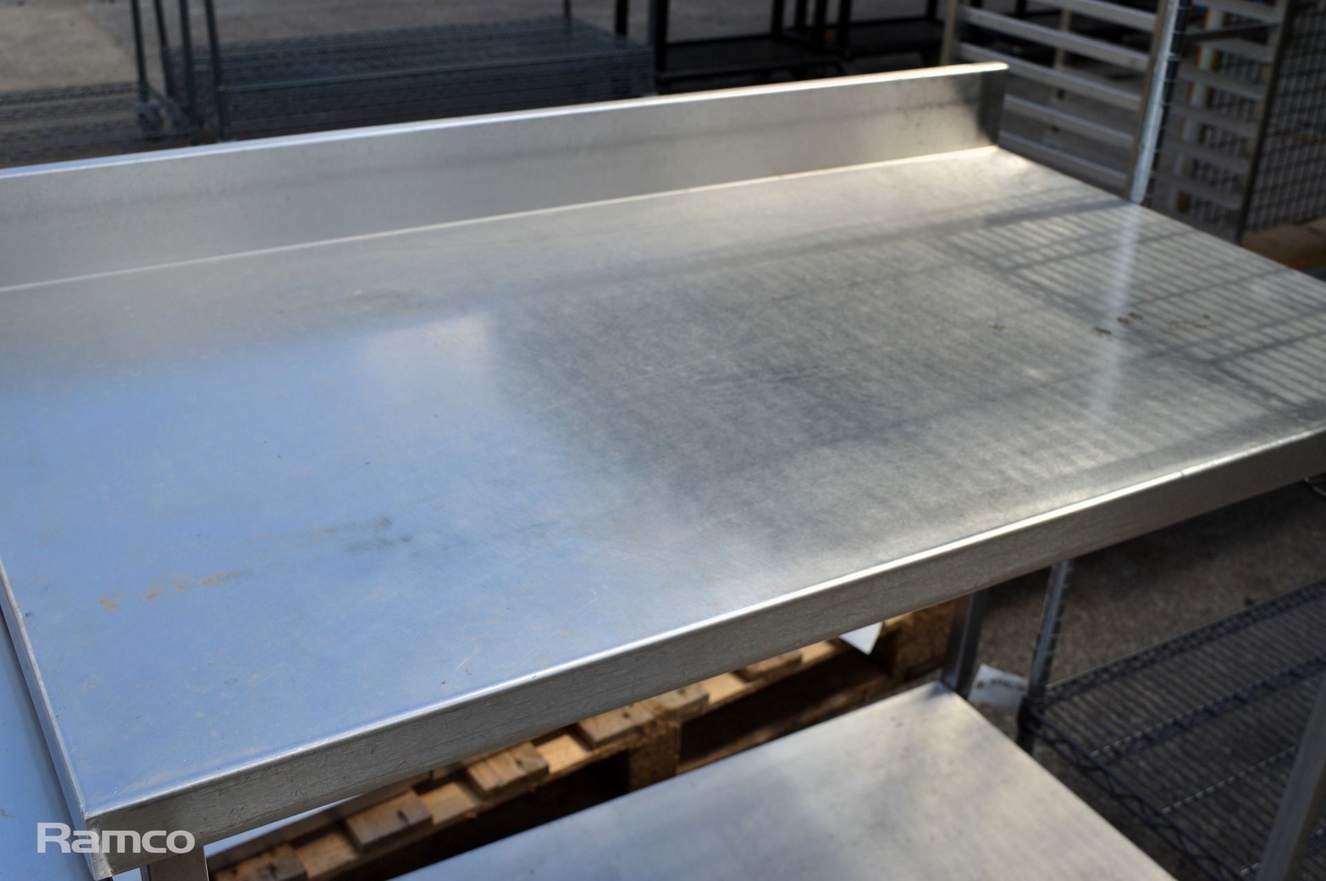 Stainless steel counter/worktop 120 x 70 x 90 - Image 2 of 3