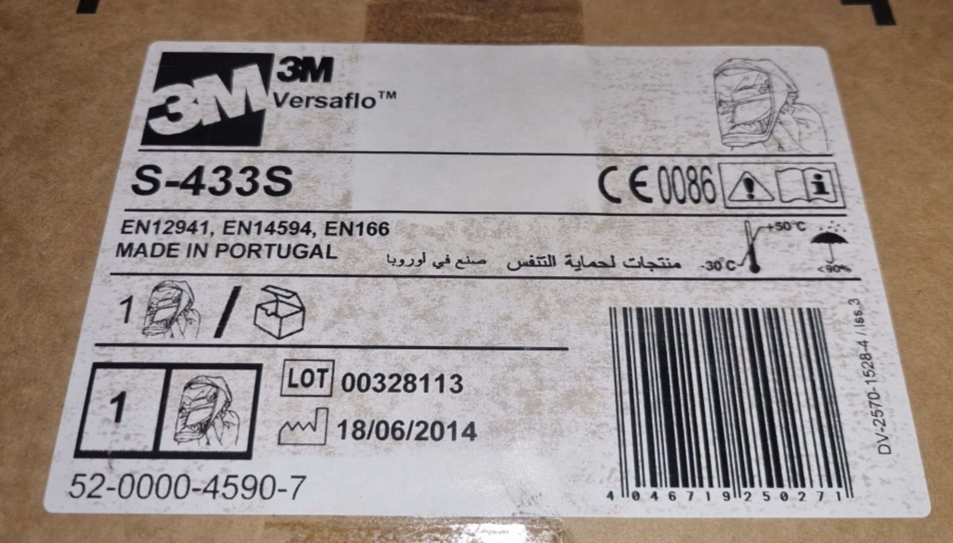 3M Versaflo S-433S Headtop single pack x 60 boxes - Image 3 of 4