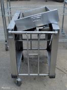 Spring loaded tray trolley 56x75x90 - AS SPARES