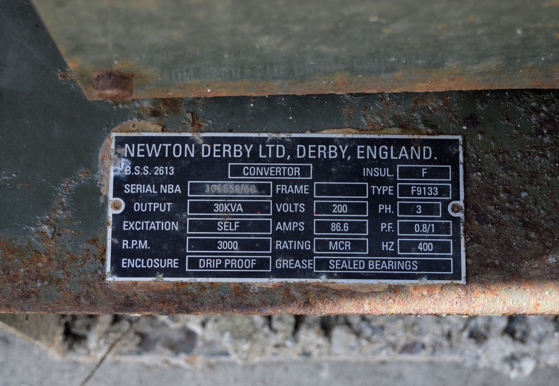 Newton Derby F9133 frequency converter - L130 x W50 x H120cm - Image 6 of 7