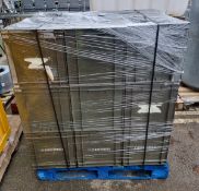 15x Plastic storage boxes - stackable - 60 x 40 x 40 cm
