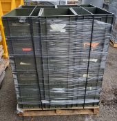 30x Plastic storage boxes - stackable - 60 x 40 x 20 cm