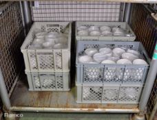 Small ceramic bowls - 12cm diameter - approx 50 per box - 6 boxes