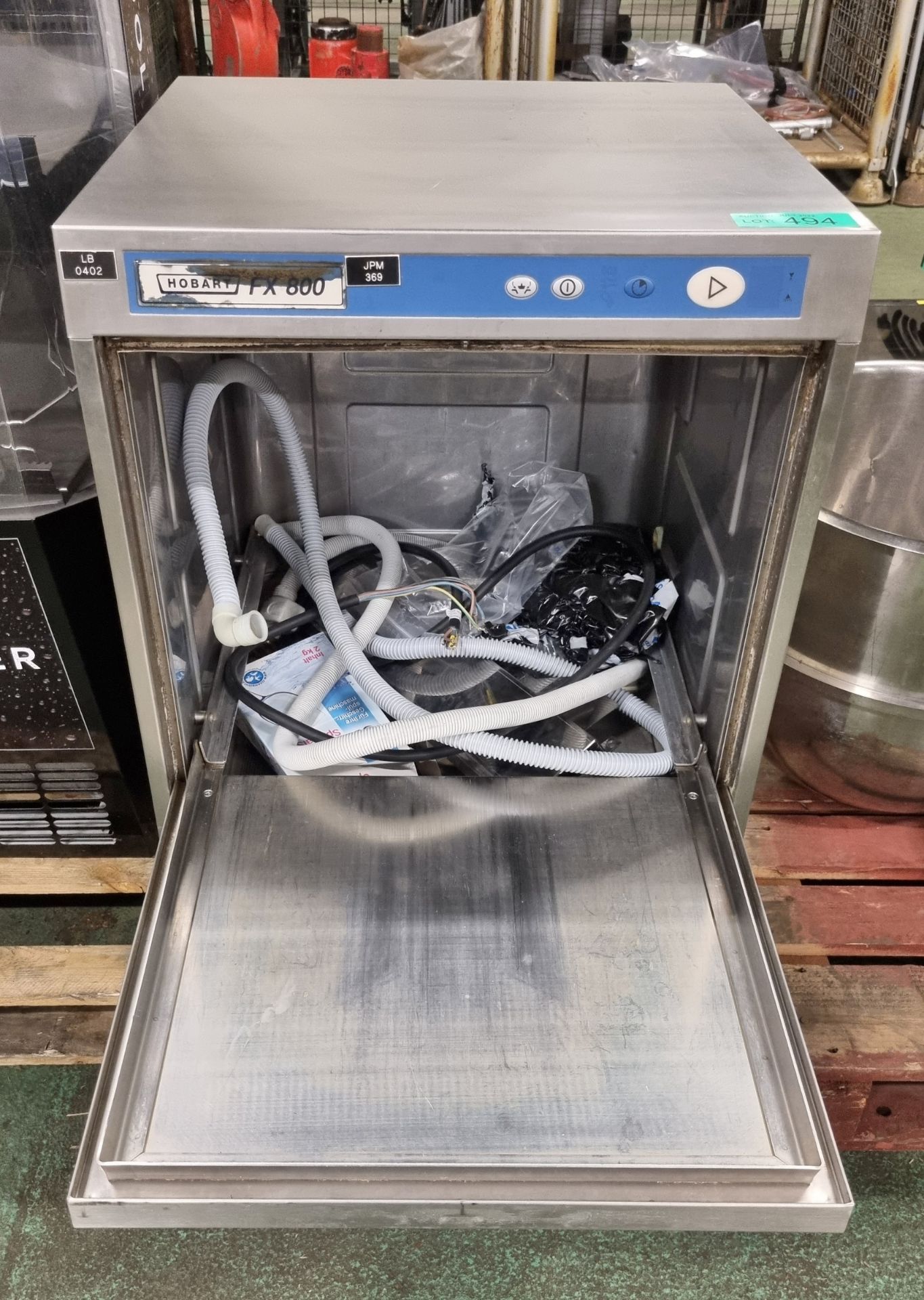 Hobart FX800 under-counter dishwasher 60x60x75 - Image 3 of 4