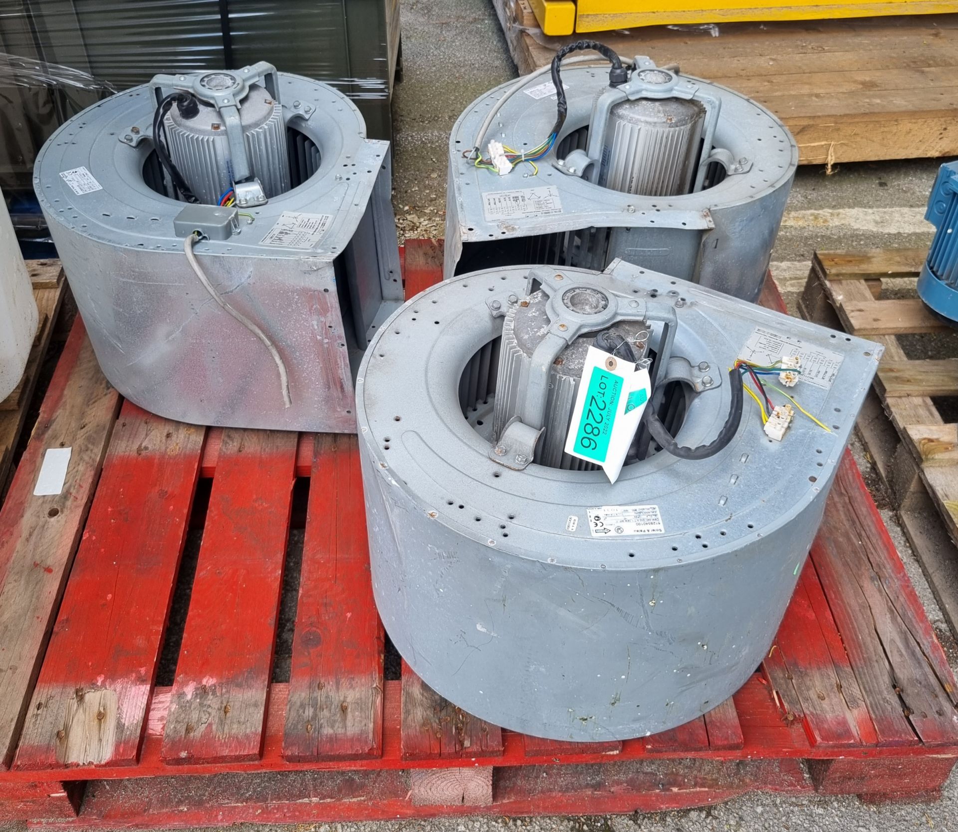 3x Soler & Palau fan blowers with internal electric motors - Image 2 of 5