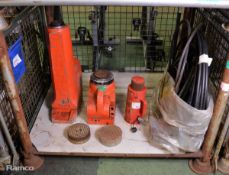 Tangye Bottle jack hydraulic lifts 35-60 tonne & cabling