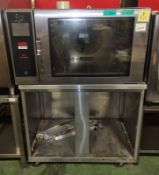 Mono BX eco-touch oven on shelving trolley