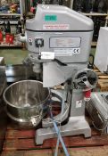 Chefquip SP-60HI 3 speed planetary mixer 60L & mixing bowl