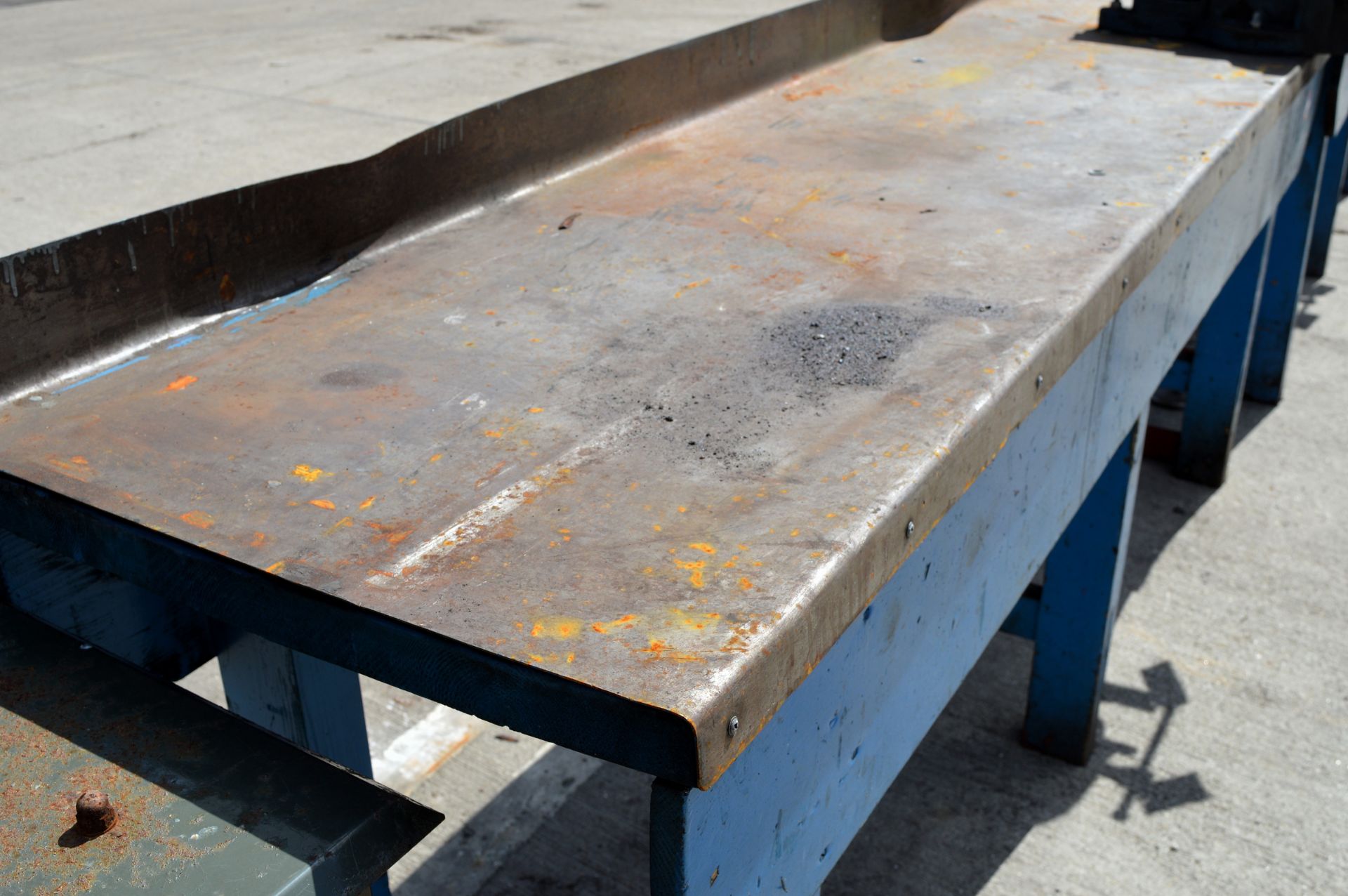 Welders / engineers workbench with vice - 2440 x 610 x 900 - Image 3 of 4