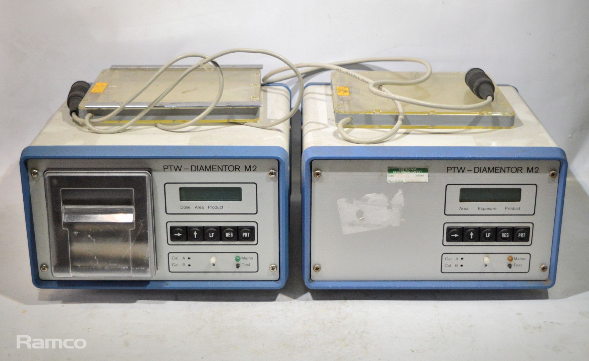 2x PTW diamentor area radiation dose monitors with probe