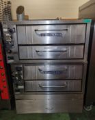 Bakers Pride Gas Double Oven On Trolley